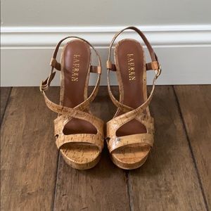 Ralph Lauren Cork Heels